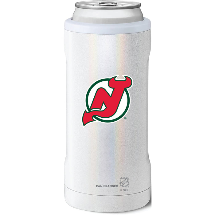 BruMate Slim Insulated Can Cooler with New Jersey Devils Secondary Logo