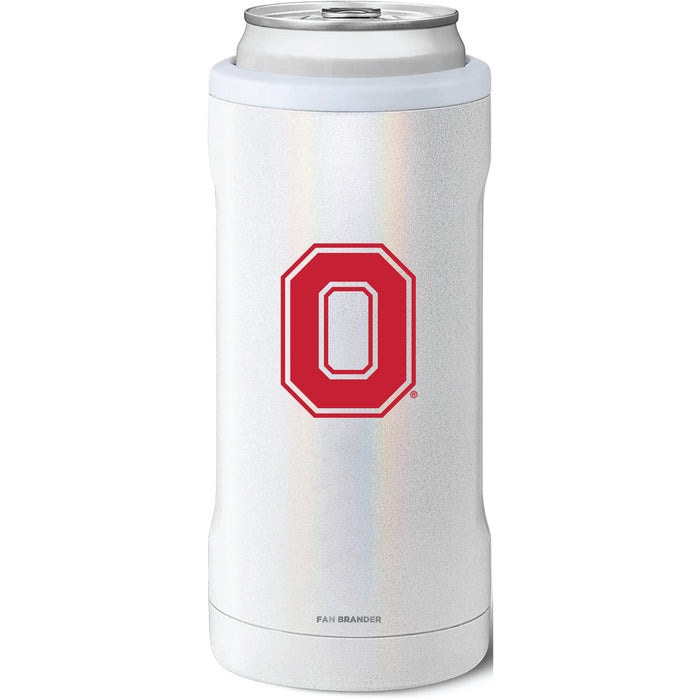 BruMate Slim Insulated Can Cooler with Ohio State Buckeyes Secondary Logo