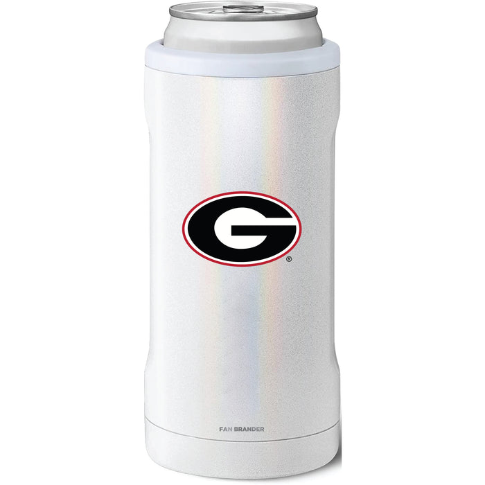 BruMate Slim Insulated Can Cooler with Georgia Bulldogs Primary Logo