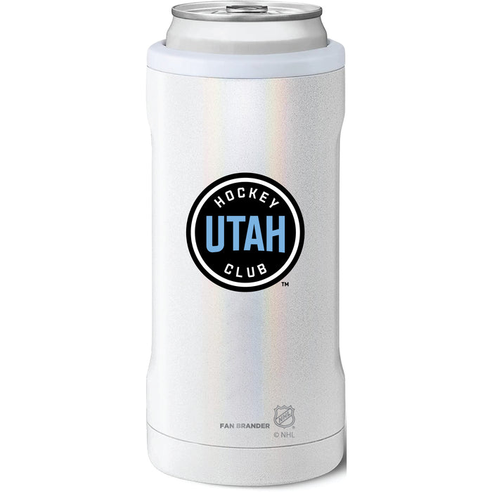 BruMate Slim Insulated Can Cooler with Utah Hockey Club Primary Mark