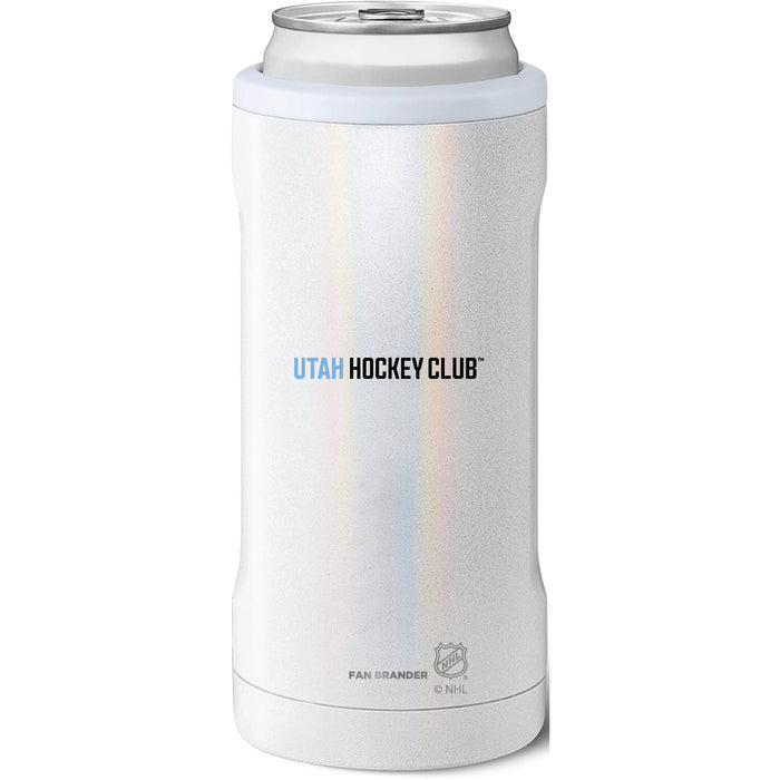 BruMate Slim Insulated Can Cooler with Utah Hockey Club Wordmark