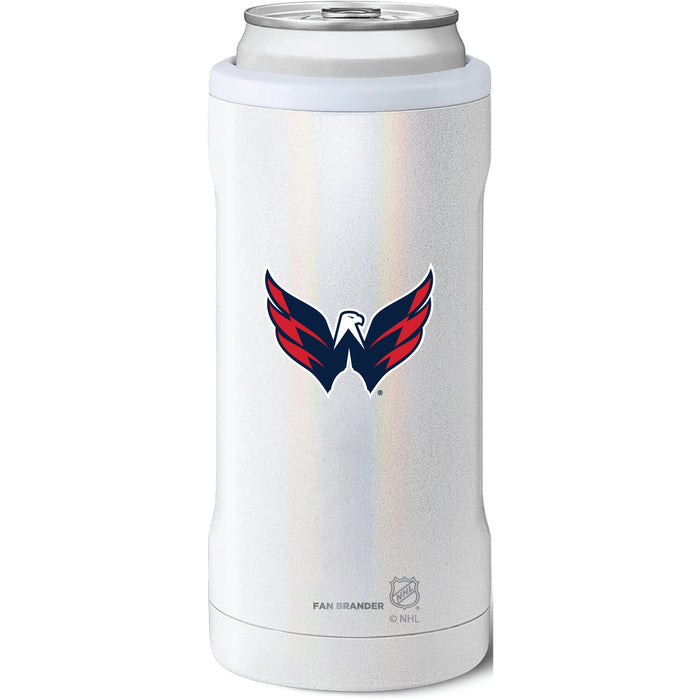 BruMate Slim Insulated Can Cooler with Washington Capitals Secondary Logo