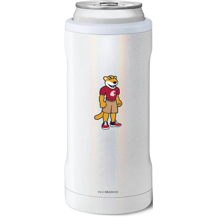 BruMate Slim Insulated Can Cooler with Washington State Cougars Secondary Logo