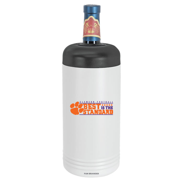 Fan Brander Wine Chiller Tumbler with with Clemson Tigers Tigers design