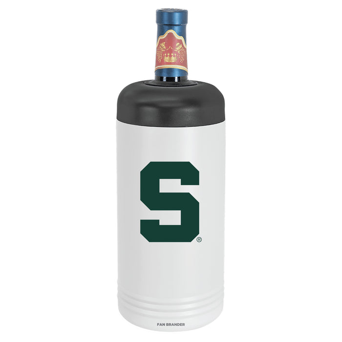 Fan Brander Wine Chiller Tumbler with with Michigan State Spartans Spartans design