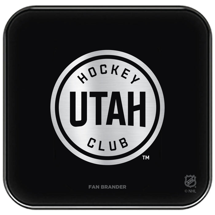 Fan Brander Fast Charging Wireless Charger with Utah Hockey Club Primary Mark Laser Etched