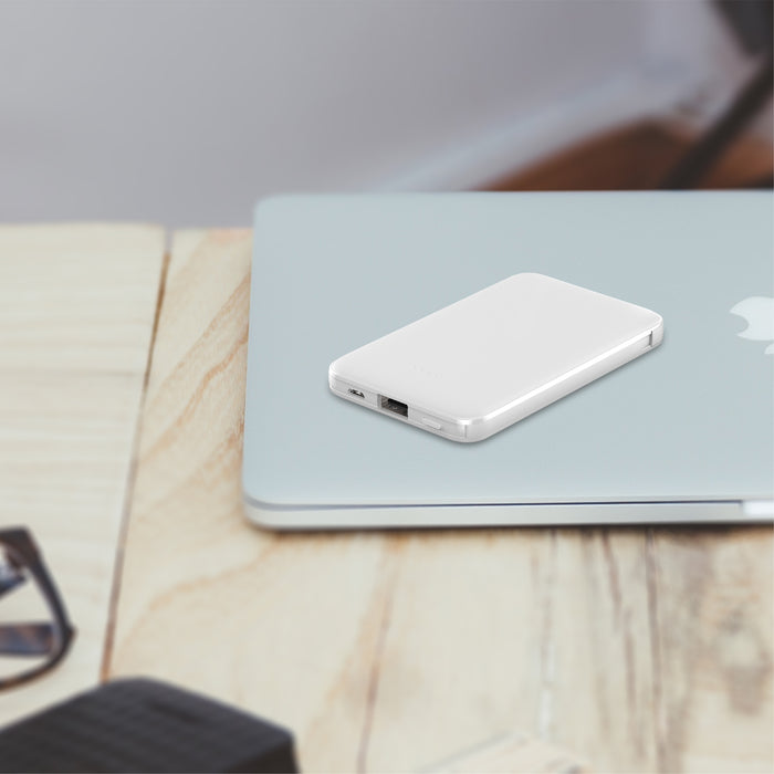 Fan Brander 10,000 mAh Portable Power Bank with Utah Hockey Club White Marble