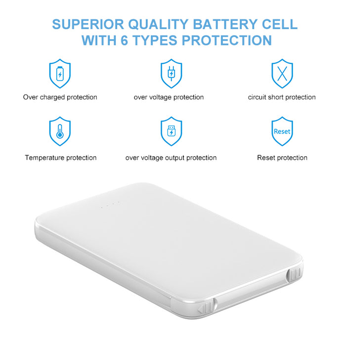 Fan Brander 10,000 mAh Portable Power Bank with Utah Hockey Club White Marble