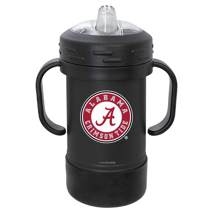 Fan Brander Sippy Cup Tumbler with Alabama Crimson Tide Logos