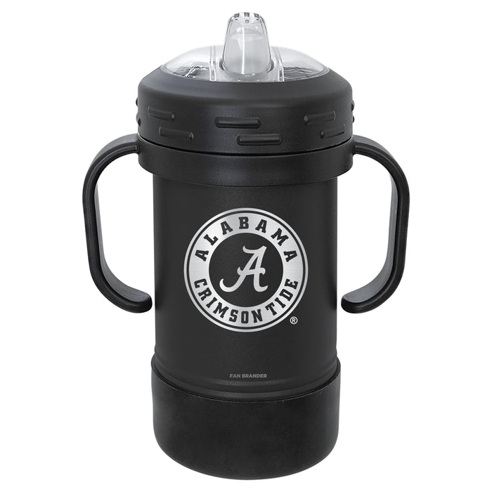 Fan Brander Sippy Cup Tumbler with Alabama Crimson Tide Logos