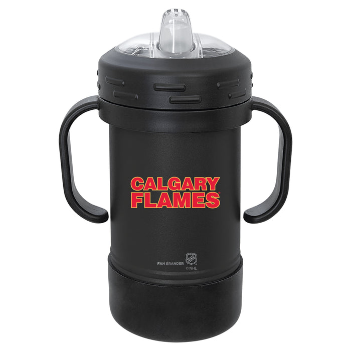 Fan Brander Sippy Cup Tumbler with Calgary Flames Logos