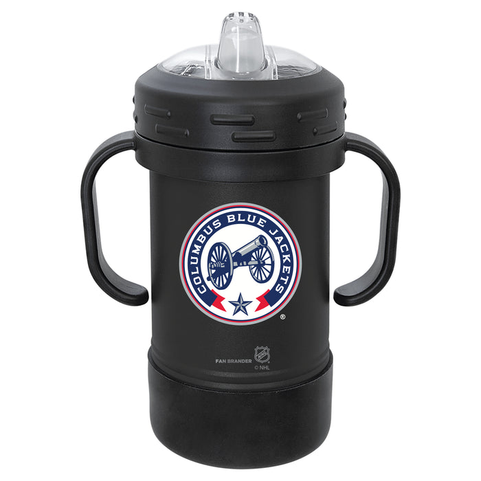 Fan Brander Sippy Cup Tumbler with Columbus Blue Jackets Logos