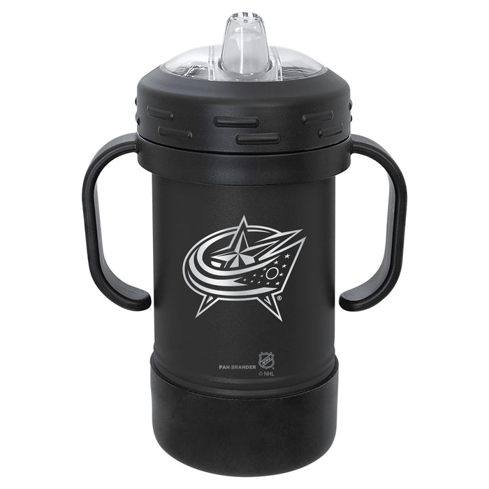 Fan Brander Sippy Cup Tumbler with Columbus Blue Jackets Logos