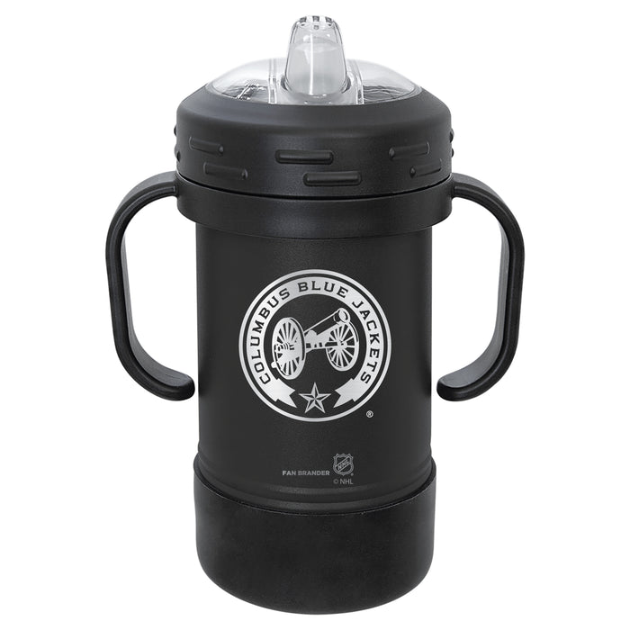 Fan Brander Sippy Cup Tumbler with Columbus Blue Jackets Logos