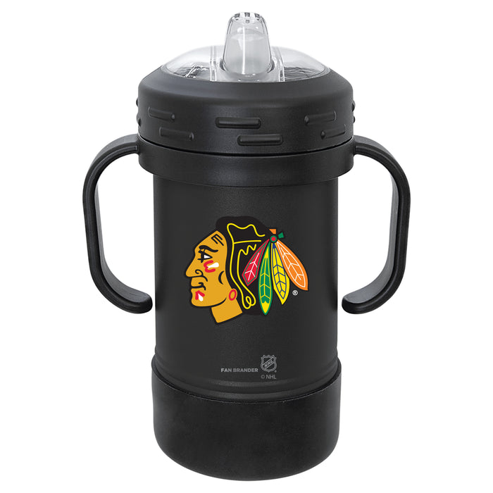 Fan Brander Sippy Cup Tumbler with Chicago Blackhawks Logos