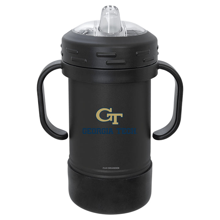 Fan Brander Sippy Cup Tumbler with Georgia Tech Yellow Jackets Logos