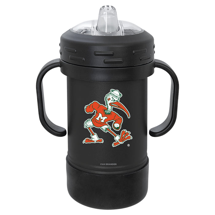 Fan Brander Sippy Cup Tumbler with Miami Hurricanes Logos