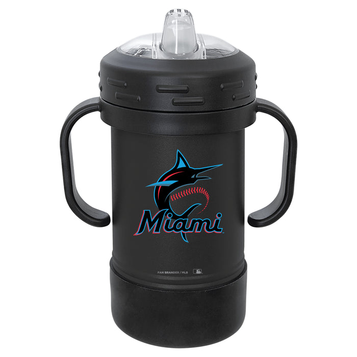 Fan Brander Sippy Cup Tumbler with Miami Marlins Logos