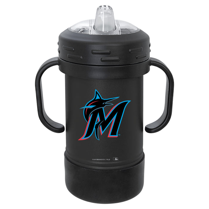 Fan Brander Sippy Cup Tumbler with Miami Marlins Logos