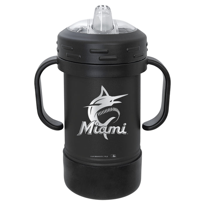 Fan Brander Sippy Cup Tumbler with Miami Marlins Logos