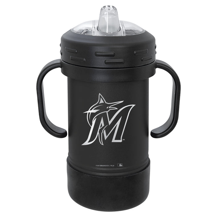 Fan Brander Sippy Cup Tumbler with Miami Marlins Logos