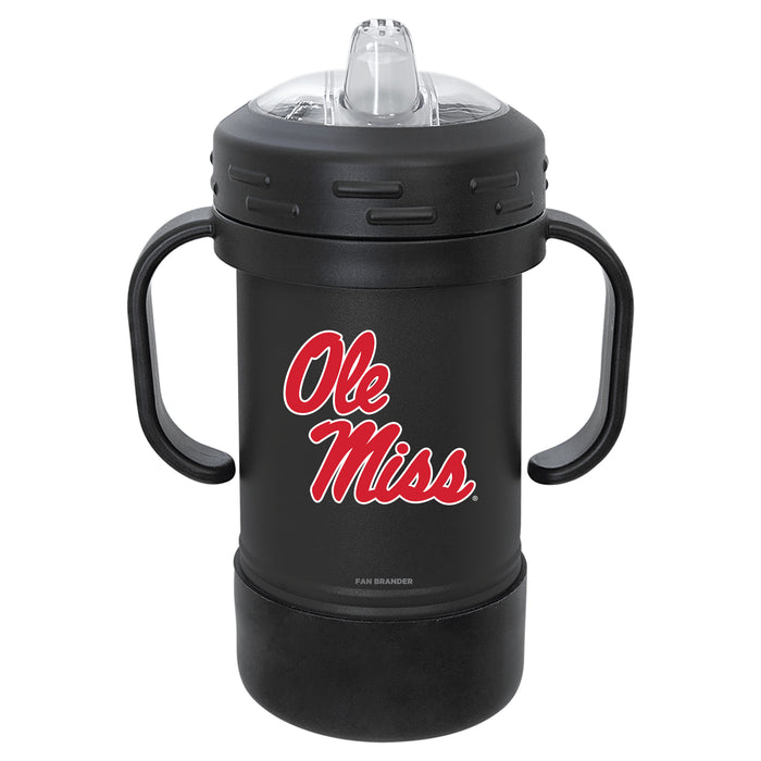 Fan Brander Sippy Cup Tumbler with Mississippi Ole Miss Logos