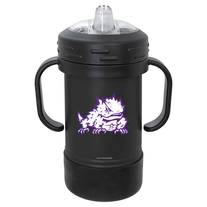 Fan Brander Sippy Cup Tumbler with Texas Christian University Horned Frogs Logos