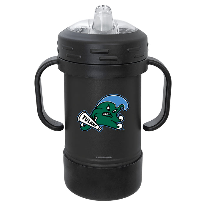 Fan Brander Sippy Cup Tumbler with Tulane Green Wave Logos