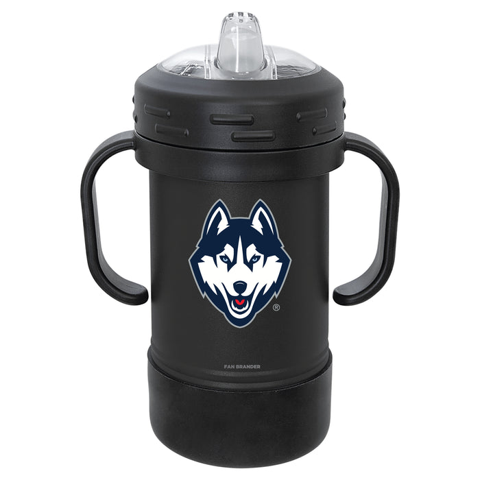 Fan Brander Sippy Cup Tumbler with Uconn Huskies Logos