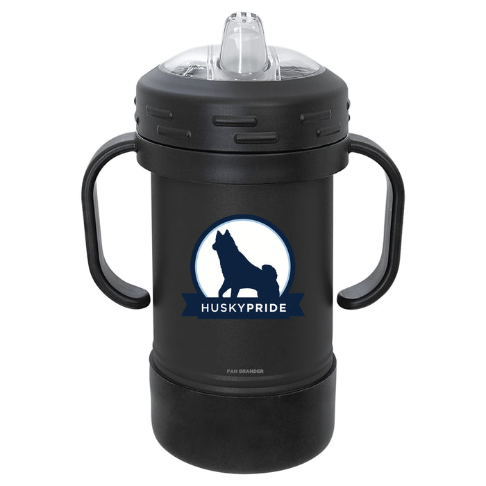 Fan Brander Sippy Cup Tumbler with Uconn Huskies Logos