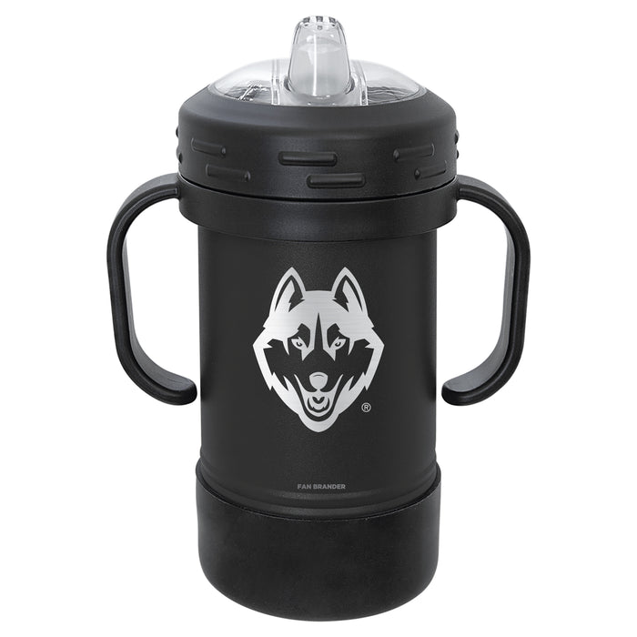 Fan Brander Sippy Cup Tumbler with Uconn Huskies Logos