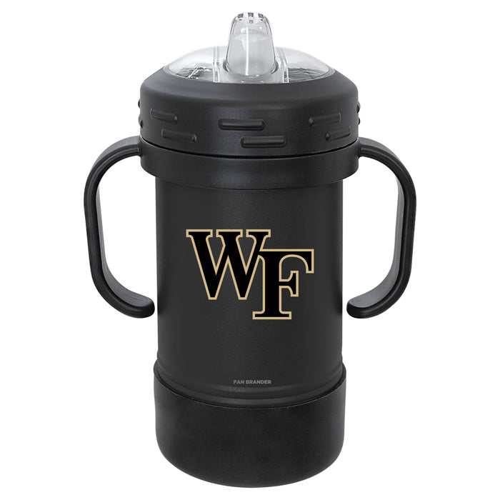 Fan Brander Sippy Cup Tumbler with Wake Forest Demon Deacons Logos