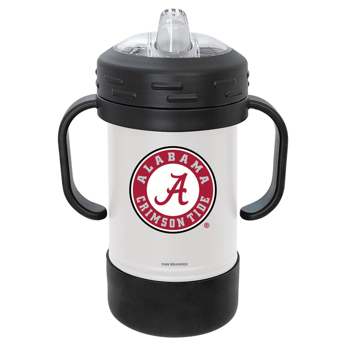 Fan Brander Sippy Cup Tumbler with Alabama Crimson Tide Logos