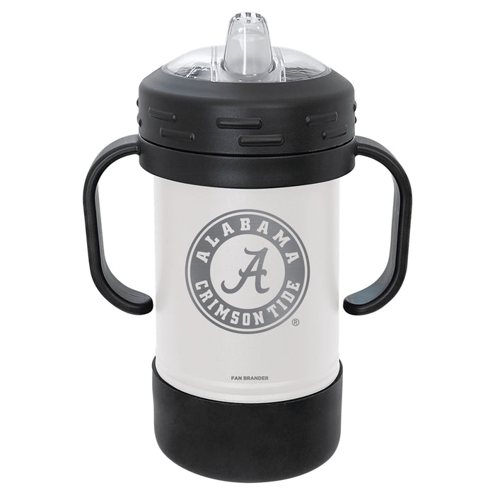 Fan Brander Sippy Cup Tumbler with Alabama Crimson Tide Logos