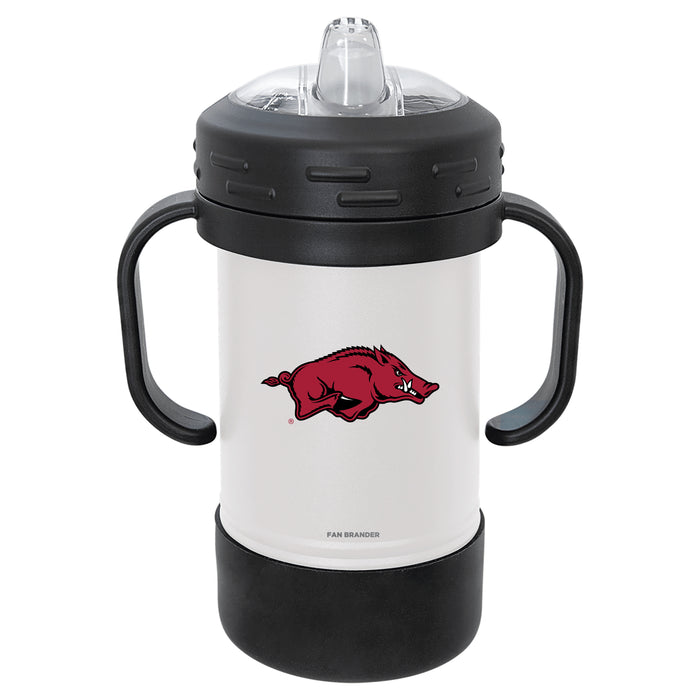 Fan Brander Sippy Cup Tumbler with Arkansas Razorbacks Logos