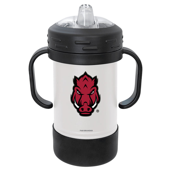 Fan Brander Sippy Cup Tumbler with Arkansas Razorbacks Logos