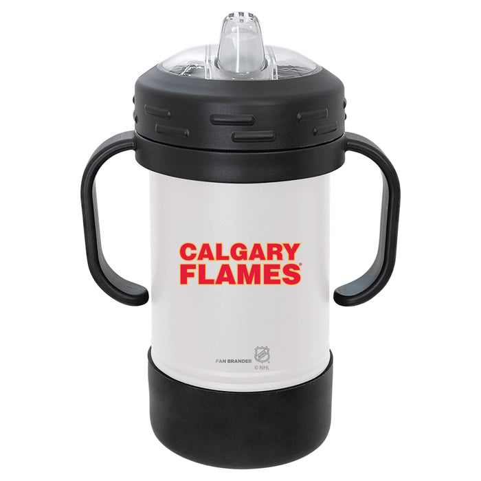 Fan Brander Sippy Cup Tumbler with Calgary Flames Logos