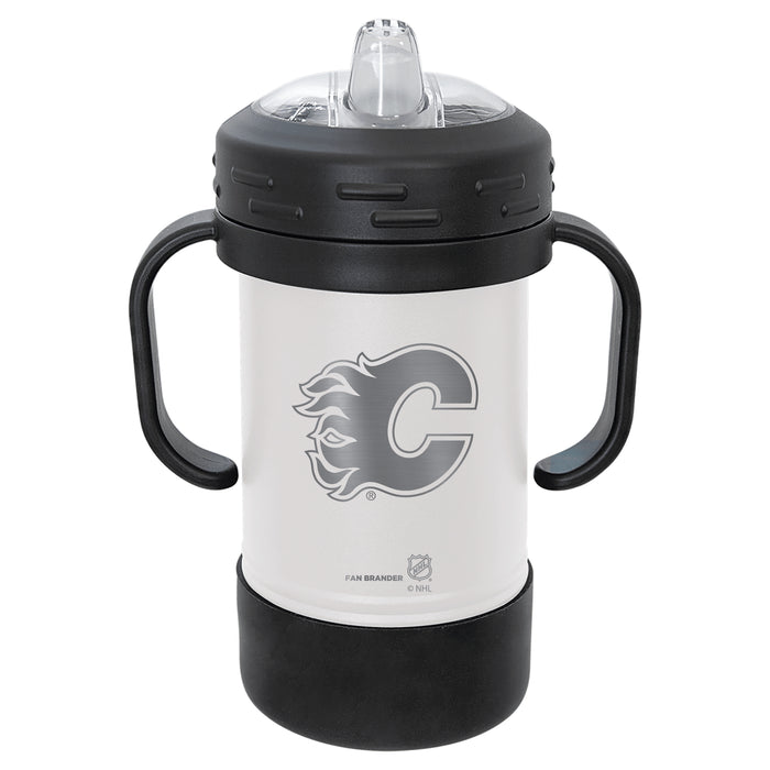 Fan Brander Sippy Cup Tumbler with Calgary Flames Logos