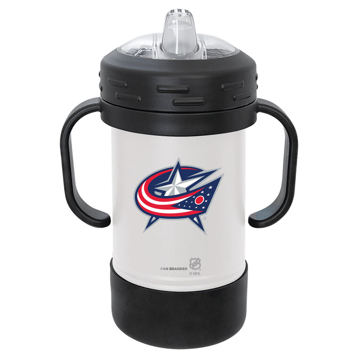 Fan Brander Sippy Cup Tumbler with Columbus Blue Jackets Logos