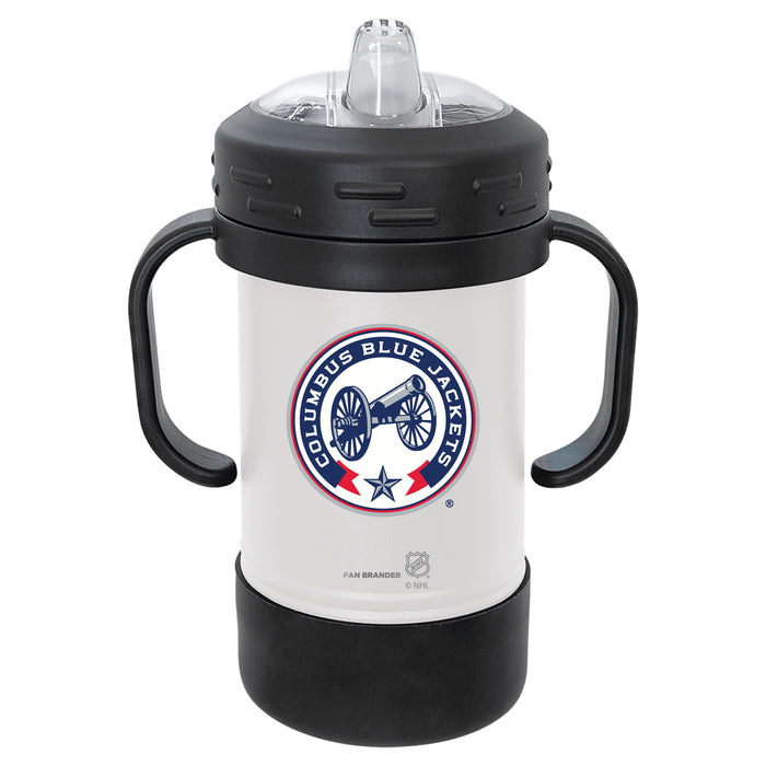 Fan Brander Sippy Cup Tumbler with Columbus Blue Jackets Logos