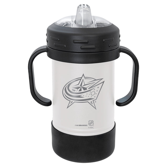 Fan Brander Sippy Cup Tumbler with Columbus Blue Jackets Logos