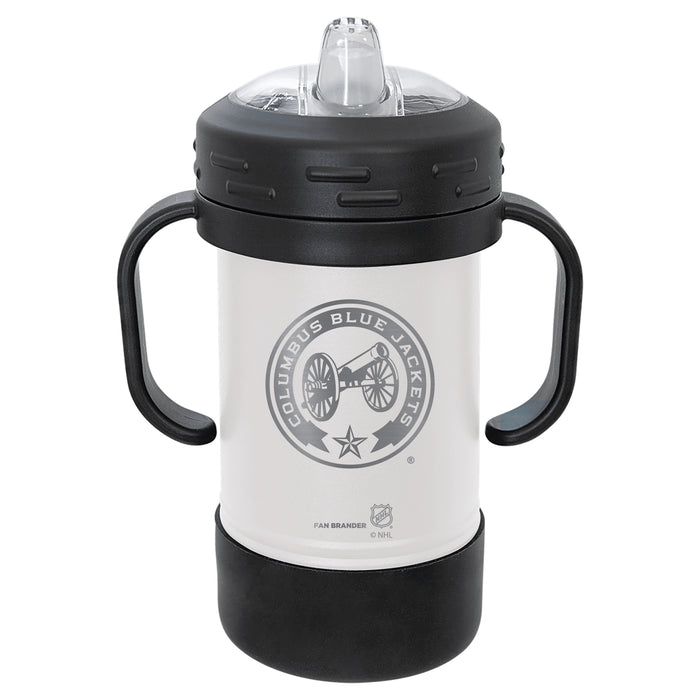 Fan Brander Sippy Cup Tumbler with Columbus Blue Jackets Logos