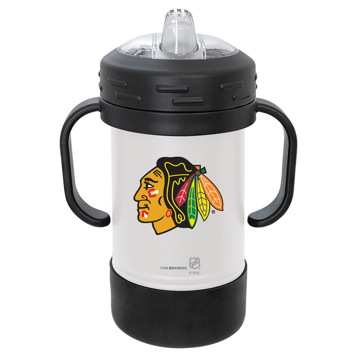 Fan Brander Sippy Cup Tumbler with Chicago Blackhawks Logos