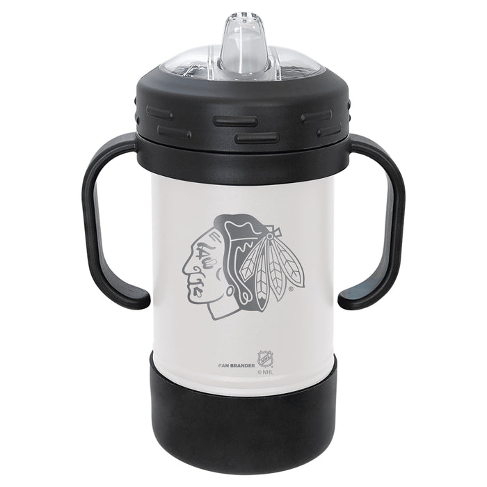 Fan Brander Sippy Cup Tumbler with Chicago Blackhawks Logos