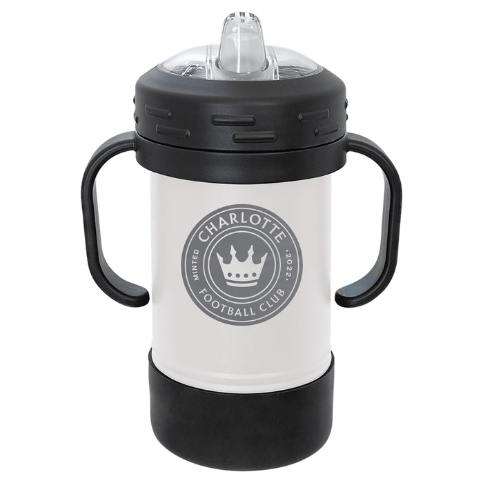 Fan Brander Sippy Cup Tumbler with Charlotte FC Logos