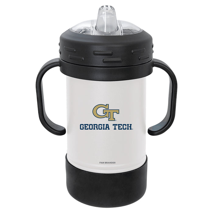 Fan Brander Sippy Cup Tumbler with Georgia Tech Yellow Jackets Logos