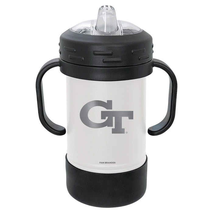 Fan Brander Sippy Cup Tumbler with Georgia Tech Yellow Jackets Logos