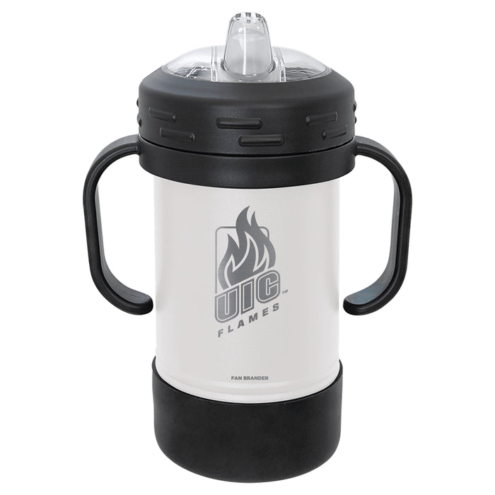 Fan Brander Sippy Cup Tumbler with Illinois @ Chicago Flames Logos