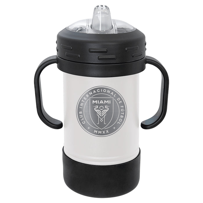 Fan Brander Sippy Cup Tumbler with Inter Miami CF Logos