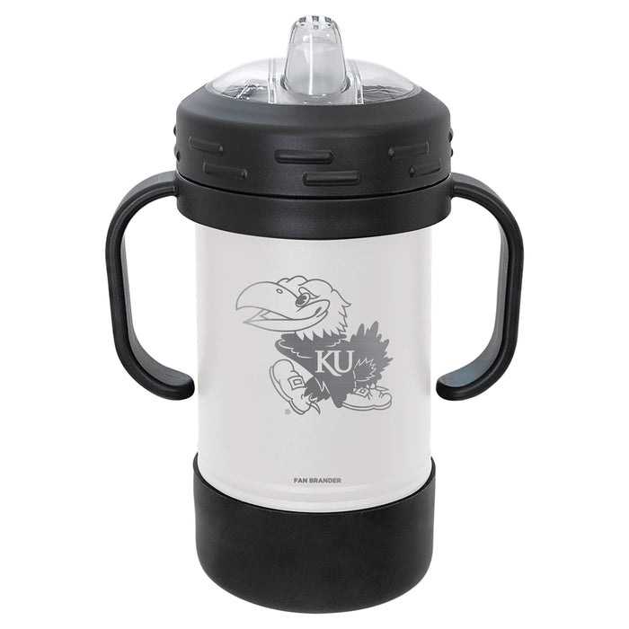 Fan Brander Sippy Cup Tumbler with Kansas Jayhawks Logos